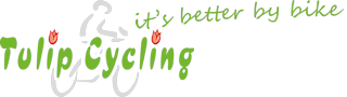 logo tulip cycling transparant met slogan
